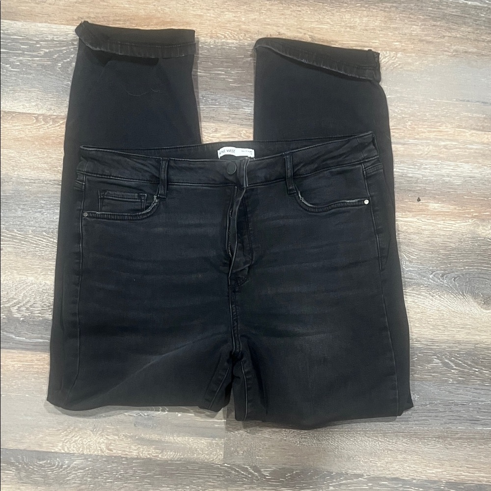Nine West Women's Black Straight Leg Jeans